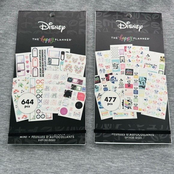 New. Set of 2 The Happy Planner Disney Mickey & Friends Sticker Books - Picture 2 of 7